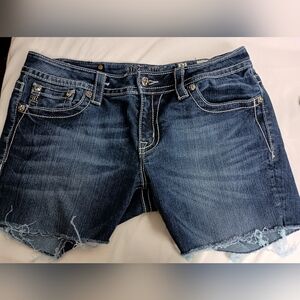 Women's MISS ME Designer Blue Denim Hott‎ Sexy Booty Summer Shorts (#1,526)